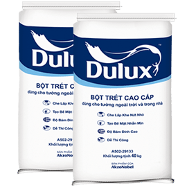 Bột trét tường Dulux cao cấp - bột trét dulux trong nhà và ngoài trời (40kg)